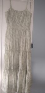 Sage green Tiered Maxi Dress